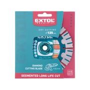 EXTOL INDUSTRIAL KOTOUČ DIAMANTOVÝ ŘEZNÝ SEGMENTOVÝ LONG LIFE CUT, SUCHÉ ŘEZÁNÍ, O 125X22,2X1,9MM, 8703037 - DIA KOTOUČ 125 MM - PŘÍSLUŠENSTVÍ