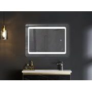 KOUPELNOVÉ ZRCADLO S LED OSVĚTLENÍM, PROTIZAMLŽOVACÍ FUNKCÍ A REGULACÍ JASU, MR09-80×60-REVERSE TWEE | MR09-80×60-REVERSE TWEE PROCRAFT - ZRCADLA - SANITA