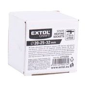 EXTOL CRAFT NÁSTAVCE PÁROVÉ PRO POLYFÚZNÍ SVÁŘEČKU, SADA 3KS, ⌀20-25-32MM, 419320A - PŘÍSLUŠENSTVÍ PRO EXTOL - NÁHRADNÍ DÍLY