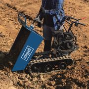 SCHEPPACH DP 4500 PÁSOVÝ PŘEPRAVNÍK 400 KG S MECHANICKÝM SKLÁPĚNÍM KORBY - PÁSOVÉ PŘEPRAVNÍKY - STAVEBNÍ TECHNIKA