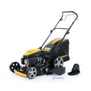 RIWALL PRO RPM 5155 PRO MULTIFUNKČNÍ TRAVNÍ SEKAČKA 4 V 1 S BENZINOVÝM MOTOREM A POJEZDEM - SEKAČKY SE ZÁBĚREM 50-56 CM - ZAHRADA