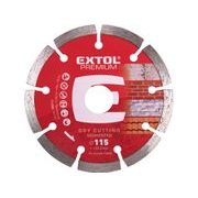 EXTOL PREMIUM KOTOUČ DIAMANTOVÝ ŘEZNÝ SEGMENTOVÝ - SUCHÉ ŘEZÁNÍ, O 115X22,2X2MM, 108711 - DIA KOTOUČ 115 MM{% if kategorie.adresa_nazvy[0] != zbozi.kategorie.nazev %} - PŘÍSLUŠENSTVÍ{% endif %}