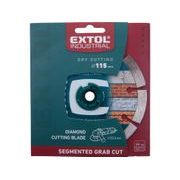 EXTOL INDUSTRIAL KOTOUČ DIAMANTOVÝ ŘEZNÝ SEGMENTOVÝ GRAB CUT, SUCHÉ ŘEZÁNÍ, O 115X22,2X2MM, 8703031 - DIA KOTOUČ 115 MM - PŘÍSLUŠENSTVÍ