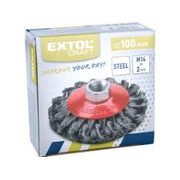 EXTOL CRAFT KARTÁČ MISKOVÝ COPÁNKOVÝ, O 100MM, 17012 - KARTÁČE NA BRUSKU - PŘÍSLUŠENSTVÍ