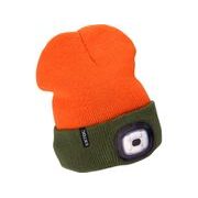 EXTOL LIGHT ČEPICE S ČELOVKOU 4X45LM, USB NABÍJENÍ, FLUORESCENTNÍ ORANŽOVÁ/KHAKI ZELENÁ, OBOUSTRANNÁ, UNIVERZÁLNÍ VELIKOST, 100% ACRYL, 43460 - ČEPICE, KŠILTOVKY, PONOŽKY A JINÉ{% if kategorie.adresa_nazvy[0] != zbozi.kategorie.nazev %} - PŘÍSLUŠENSTVÍ{% endif %}