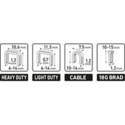 EXTOL PREMIUM PISTOLE SPONKOVACÍ 4FUNKČNÍ, 6-14MM, 8851112 - SPONKOVACÍ PISTOLE A SPONY - RUČNÍ NÁŘADÍ