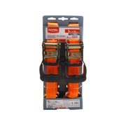 EXTOL PREMIUM PÁS UPÍNACÍ RÁČNOVÝ S HÁKY, 5M X 35MM, SADA 2KS, MAX. 2000KG, 8861146 - UPÍNACÍ PÁSY (KURTNY) A GUMY - DÍLNA A GARÁŽ