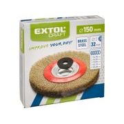 EXTOL CRAFT KARTÁČ OKRUŽNÍ POMOSAZENÝ, O 150MM, 17018 - KARTÁČE NA BRUSKU - PŘÍSLUŠENSTVÍ