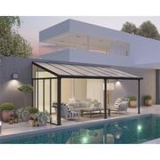 PALRAM - CANOPIA BOČNÍ STĚNA K PERGOLÁM SIERRA / CAPRI (ANTRACIT) - SKLENÍKY, PAŘENIŠTĚ, ZÁHONY - ZAHRADA