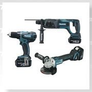 MAKITA DLX3052TJ1 - AKU SADA DGA504+DHR241+DDF456 18V - AKU SADY - AKU NÁŘADÍ