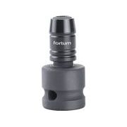 FORTUM ADAPTÉR RÁZOVÝ 1/2" ČTYŘHRAN NA HROTY 1/4", QUICK-LOCK, CRMOV, 4790002 - RÁZOVÉ HLAVICE - RUČNÍ NÁŘADÍ