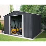 RIWALL PRO RMSA 8X10 ANTHRACITE ZAHRADNÍ DOMEK KOVOVÝ 3 X 2,4 M SE SEDLOVOU STŘECHOU ANTRACIT - ZAHRADNÍ DOMKY - DŮM A DOMÁCNOST, ELEKTRO..