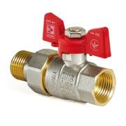 KULOVÝ KOHOUT SE ŠROUBENÍM, PŘÍMÝ, MOTÝL, ČERVENÝ, KR.227 3/4"FM | KR.227 3/4"FM PROCRAFT - PŘÍSLUŠENSTVÍ (KOHOUTY, ŠROUBENÍ,...){% if kategorie.adresa_nazvy[0] != zbozi.kategorie.nazev %} - SANITA{% endif %}