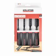 KREATOR KRTH23709 DLÁTA NA DŘEVO SADA 6, 12, 19, 25MM 4KS TPR - DLÁTA{% if kategorie.adresa_nazvy[0] != zbozi.kategorie.nazev %} - RUČNÍ NÁŘADÍ{% endif %}