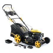 RIWALL PRO RPM 4735 E MULTIFUNKČNÍ TRAVNÍ SEKAČKA 4 V 1 S BENZINOVÝM MOTOREM, POJEZDEM A ELEKTROSTARTEM - SEKAČKY S ELEKTROSTARTEM - ZAHRADA