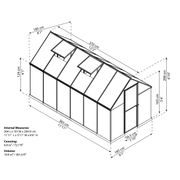 PALRAM - CANOPIA MULTILINE 6X12 POLYKARBONÁTOVÝ SKLENÍK - SKLENÍK, FOLIOVNÍK - ZAHRADA