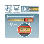 EXTOL PREMIUM METR SVINOVACÍ S ODEČÍTACÍM OKÉNKEM, 3M, Š. PÁSKU 16MM, 8821043 - SVINOVACÍ METRY - MĚŘÍCÍ TECHNIKA