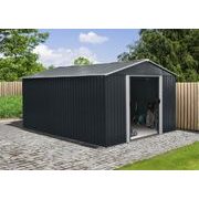 RIWALL PRO RMSA 12X10 ANTHRACITE ZAHRADNÍ DOMEK KOVOVÝ 3 X 3,7 M SE SEDLOVOU STŘECHOU ANTRACIT - ZAHRADNÍ DOMKY - DŮM A DOMÁCNOST, ELEKTRO..