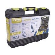 EXTOL CRAFT SADA NÁŘADÍ 59KS, 1/4", CRV, 6583 - SADY NÁŘADÍ - RUČNÍ NÁŘADÍ