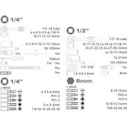 EXTOL PREMIUM HLAVICE NÁSTRČNÉ, SADA 94KS, 1/4", 1/2", CRV, 6525 - GOLA SADY - RUČNÍ NÁŘADÍ