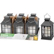 SOLÁRNÍ LUCERNA GARDEN, EFEKT PLAMENE, 10,5X10,5X19CM - VÁNOČNÍ DEKORACE - DŮM A DOMÁCNOST, ELEKTRO..