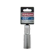 FORTUM HLAVICE NÁSTRČNÁ PRODLOUŽENÁ 1/2", 21MM, L 77MM, 4700521 - NÁSTRČNÉ HLAVICE, OŘECHY - RUČNÍ NÁŘADÍ