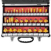 FRÉZY TVAROVÉ DO DŘEVA, SK PLÁTKY, KOVOVÝ KUFR, 35KS, STOPKA 8MM - SADY STOPKOVÝCH FRÉZ - PŘÍSLUŠENSTVÍ