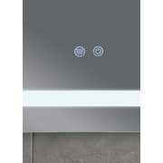 KOUPELNOVÉ ZRCADLO S LED OSVĚTLENÍM, PROTIZAMLŽOVACÍ FUNKCÍ A REGULACÍ JASU, MR13-80×60-REVERSE STYL | MR13-80×60-REVERSE STYLE PROCRAFT - ZRCADLA - SANITA