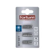 FORTUM HROT TORX, SADA 3KS, T 45X25MM, S2, 4741445 - STANDARDNÍ BITY TORX - PŘÍSLUŠENSTVÍ