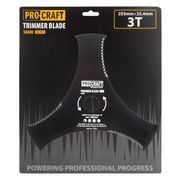 NŮŽ KŘOVINOŘEZU (D255*25.4) 3T VROUBKOVANÝ PROCRAFT | H-3T/Z PROCRAFT - ŽACÍ LISTY - NOŽE{% if kategorie.adresa_nazvy[0] != zbozi.kategorie.nazev %} - ZAHRADA{% endif %}