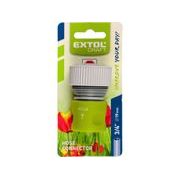 EXTOL CRAFT RYCHLOSPOJKA NA HADICI, 3/4" STOP VENTIL, 70104 - PLASTOVÉ SPOJKY - ZAHRADA