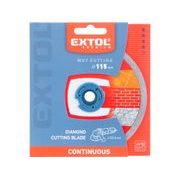 EXTOL PREMIUM KOTOUČ DIAMANTOVÝ ŘEZNÝ CELOOBV. EXTRA TENKÝ - MOKRÉ ŘEZÁNÍ, O 115X22,2X1,1MM, 8803021 - DIA KOTOUČ 115 MM - PŘÍSLUŠENSTVÍ