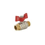KULOVÝ KOHOUT MOTÝL, ČERVENÝ, KR.219 1/2"MM | KR.219 1/2"MM PROCRAFT - PŘÍSLUŠENSTVÍ (KOHOUTY, ŠROUBENÍ,...) - SANITA