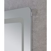 KOUPELNOVÉ ZRCADLO S LED OSVĚTLENÍM, PROTIZAMLŽOVACÍ FUNKCÍ A REGULACÍ JASU, MR09-80×60-REVERSE TWEE | MR09-80×60-REVERSE TWEE PROCRAFT - ZRCADLA - SANITA