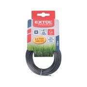 EXTOL PREMIUM ŽACÍ STRUNA DO SEKAČKY S JÁDREM, ČTVERCOVÝ PROFIL, 1,6MM, 15M, PA66, 8870912 - ŽACÍ STRUNY - ZAHRADA