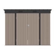 RIWALL PRO RMSP 6X8 BROWN ZAHRADNÍ DOMEK KOVOVÝ 2,4 X 1,8 M S PULTOVOU STŘECHOU HNĚDÝ - ZAHRADNÍ DOMKY - DŮM A DOMÁCNOST, ELEKTRO..