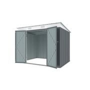 RIWALL PRO RMSP 6X8 ANTHRACITE ZAHRADNÍ DOMEK KOVOVÝ 2,4 X 1,8 M S PULTOVOU STŘECHOU ANTRACIT - ZAHRADNÍ DOMKY - DŮM A DOMÁCNOST, ELEKTRO..