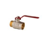 KULOVÝ KOHOUT PÁKOVÝ ČERVENÝ, KR.215 1¼"FM | KR.215 1¼"FM PROCRAFT - PŘÍSLUŠENSTVÍ (KOHOUTY, ŠROUBENÍ,...) - SANITA