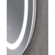 KOUPELNOVÉ ZRCADLO S LED OSVĚTLENÍM, PROTIZAMLŽOVACÍ FUNKCÍ, REGULACÍ JASU A HODINKAMI, MC02-80 PLAI | MC02-80 PLAIN PROCRAFT - ZRCADLA - SANITA