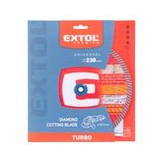 EXTOL PREMIUM KOTOUČ DIAMANTOVÝ ŘEZNÝ, TURBO - SUCHÉ I MOKRÉ ŘEZÁNÍ, O 230X22,2X2,6MM, 8803055 - DIA KOTOUČ 230 MM - PŘÍSLUŠENSTVÍ