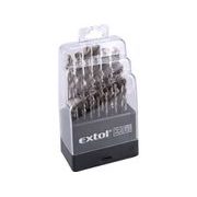EXTOL CRAFT VRTÁKY DO KOVU, SADA 19KS, O 1-10MM, HSS, 11190 - SADY VRTÁKŮ DO KOVU - PŘÍSLUŠENSTVÍ