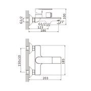 VANOVÁ BATERIE MIXXUS PREMIUM ALEX 009 (EURO) BLACK, ČERNÁ | ALEX 009 (EURO) BLACK PROCRAFT - VANOVÉ BATERIE - SANITA