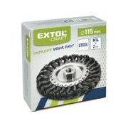EXTOL CRAFT KARTÁČ RADIÁLNÍ COPÁNKOVÝ, O 115MM, 17025 - KARTÁČE NA BRUSKU - PŘÍSLUŠENSTVÍ