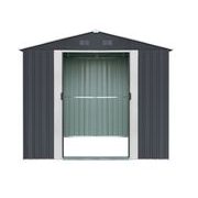 RIWALL PRO RMSA 6X8 ANTHRACITE ZAHRADNÍ DOMEK KOVOVÝ 2,4 X 1,7 M SE SEDLOVOU STŘECHOU ANTRACIT - ZAHRADNÍ DOMKY - DŮM A DOMÁCNOST, ELEKTRO..