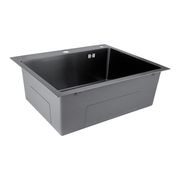 NEREZOVÝ DŘEZ MIXXUS MH5843 GRAPHITE SE SIFONEM, GRAFITOVÝ | MH5843 GRAPHITE MIXXUS - DŘEZY - SANITA