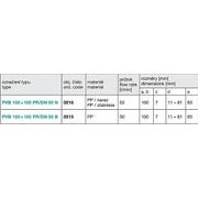 PODLAHOVÁ VPUSŤ BOČNÍ S PŘÍRUBOU PVB 100X100 PR/DN50, NEREZ - DŮM A DOMÁCNOST, ELEKTRO..