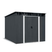 RIWALL PRO RMSP 9X8 ANTHRACITE LUX ZAHRADNÍ DOMEK KOVOVÝ 2,4 X 2,8 M S PULTOVOU STŘECHOU ANTRACIT - ZAHRADNÍ DOMKY{% if kategorie.adresa_nazvy[0] != zbozi.kategorie.nazev %} - DŮM A DOMÁCNOST, ELEKTRO..{% endif %}