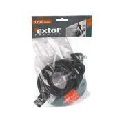 EXTOL PREMIUM ZÁMEK NA KOLO-LANKO, KÓDOVÉ ZAMYKÁNÍ, 12X1200MM, 8857824 - ZÁMKY NA KOLO - DÍLNA A GARÁŽ