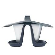 KRMÍTKO PRO PTÁKY BIRDYFEED DOUBLE ANTRACIT 28CM - PRO CHOVATELE - KRMIVA
