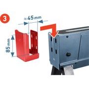 EXTOL PREMIUM KOZA STAVEBNÍ SKLÁDACÍ 1KUS, NOSNOST 550KG, VÝŠKA 60-85CM, 8859999 - PODPĚRY - DÍLNA A GARÁŽ